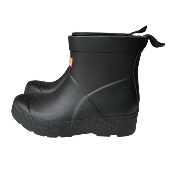 Hunter Kids Play Rain Boots Black Unisex Boys 13 Girls 1 Waterproof Ankle Height - Picture 5 of 12